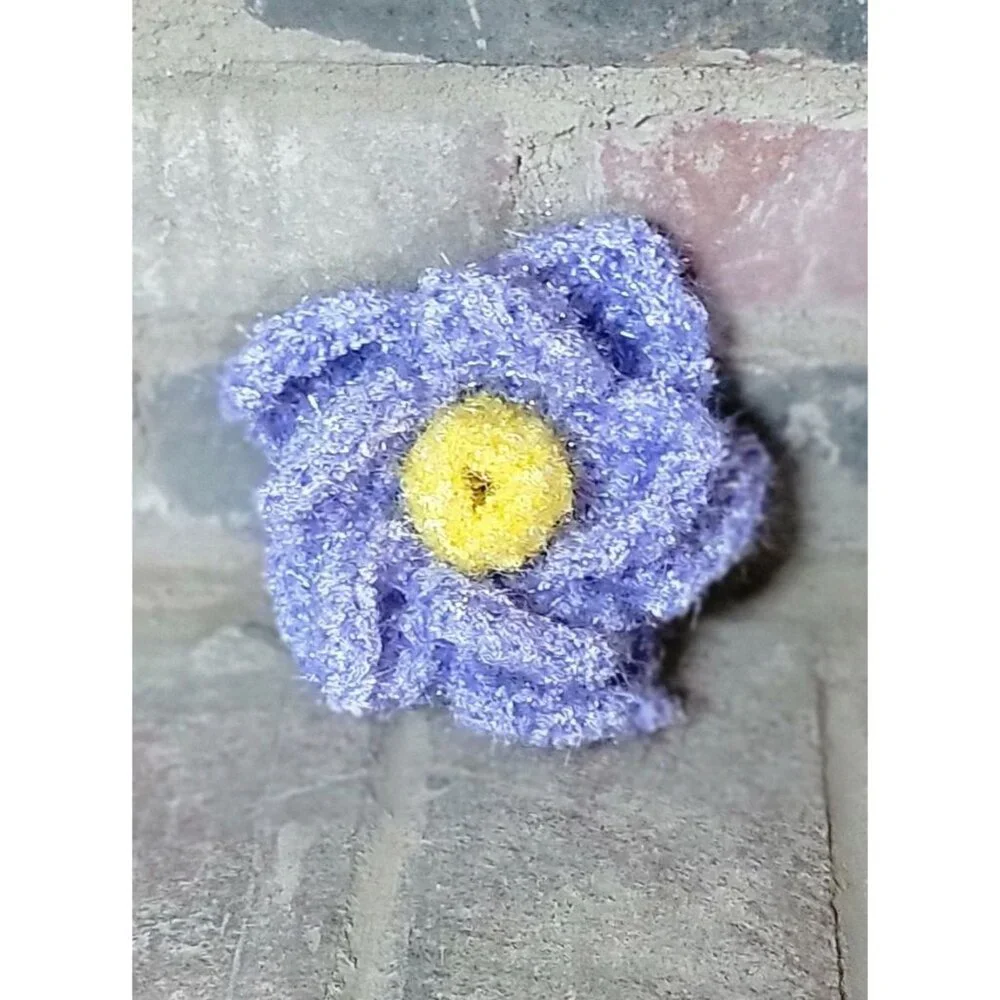 Lavender and yellow flower scrubby